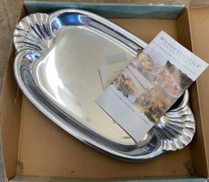 NEW IN Box Wilton Armetale Scalloped Edge Tray