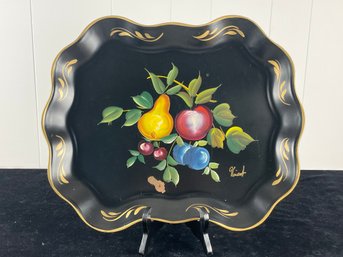 Nashco Products Hand Painted Serving Platter Tray