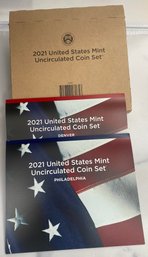 2021 United States Mint Uncirculated Coin Set Denver And Philadelphia