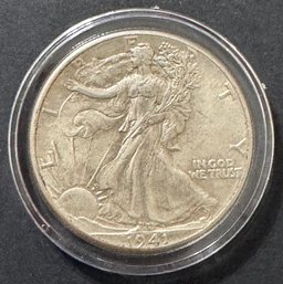 1941 Walking Liberty Silver Half Dollar