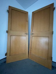 A Set Of Interior Quality Oak Double Doors