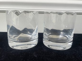 Pair Of Krosno Crystal Glasses