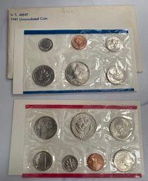 1981 US Mint Uncirculated Coins