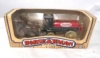 ERTL True Value Horse & Wagon Coin Bank Die Cast New In Box