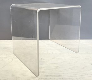 A Vintage Modern Lucite Side Table