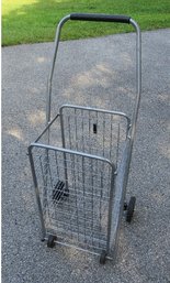 Folding Wheeled Wire Grocery Cart / Flea Market Cart