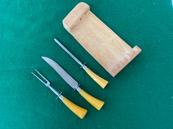 Bakelite Handle Carving Set