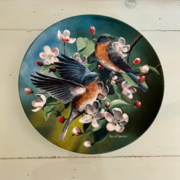 A Limited Edition Knolles Plate - The Bluebirds
