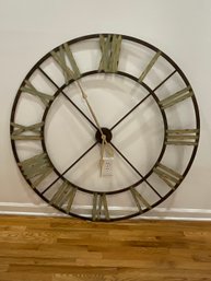 LARGE 36  - Statement Piece Metal Farmhouse Clock