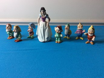 Snow White And The 7 Dwarfs Figures Made In Germany