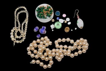 Mix Lot Of Loose Stones From Jewelry, Craft Loose Beads, And More