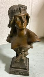 Antique JUDITH Bronze (?) Bust