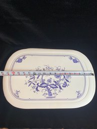 Purple And White Platter