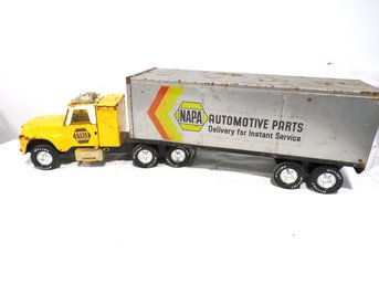 Vintage Nylint Napa Auto Parts Semi Truck Tractor Trailer With Cab