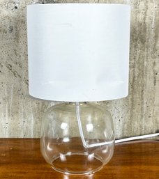 A Modern Glass Accent Lamp