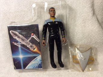 1996 Star Trek First Contact Lt. Commander LaForge Figure New W/O Card