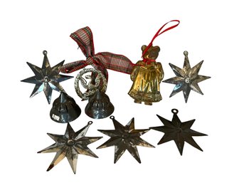 A Collection Of New And Vintage Christmas Ornaments