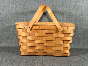 A Fantastic Vintage Woven Picnic Basket