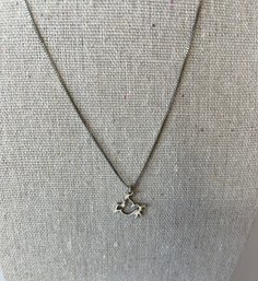 Sterling Silver Chain With Dove Olive Branch Pendant