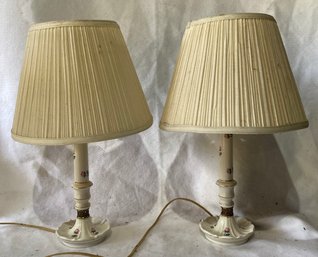 Pair Of Porcelain Lamps