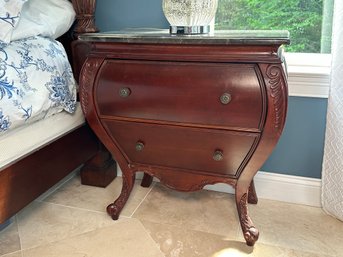 Bombay Company Night Stand With Marble Top, 2 Of 2