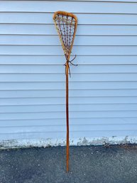 Early W. H. Brine Wood Lacrosse Stick Boston Mass