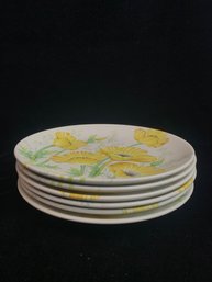 Yellow Floral Dish Set