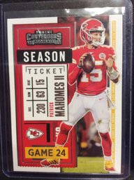 2020 Panini Contenders Season Ticket Patrick Mahomes - M