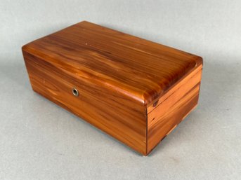 Vintage Lane Cedar Chest Jewelry Box