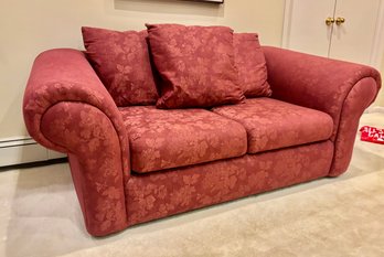 Red Brocade Sofa