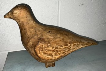 Unique Antique Wood Carved Bird