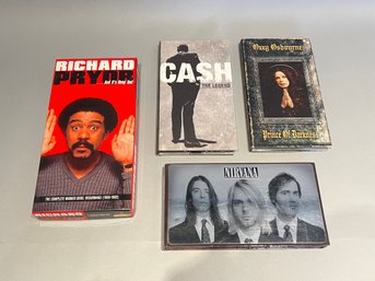 Lot Of 4 CD Sets, Johnny Cash, Ozzy Osborne, Nirvana, Richard Pryor