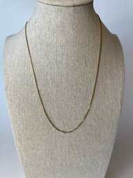 Sterling Silver, Gold Tone Chain, 9 Inches