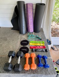 Lot Of Assorted Work Out Gear