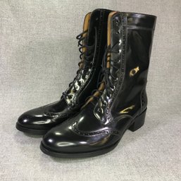 Fabulous Brand New $339 Ladies QUERO Wingtip Boots - Eur Size 38 - US Size 7 - Made In Italy - AMAZING BOOTS !