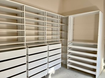 A Walk In Closet Shelving - Her Dressing Room