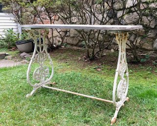 Wrought Iron Plant Stand / Potting Table (A)