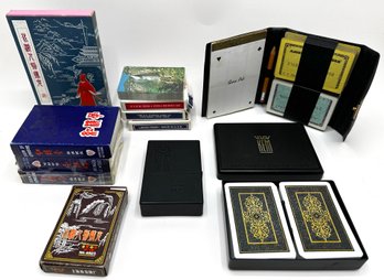 New & Vintage Playing Cards Including Many Asian Sets