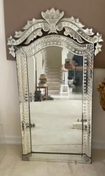Vintage Early 20th Century Venetian Handcrafted Large Wall Mirror