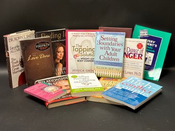 An Assortment Of Self-Help Books On Relationships & Dieting