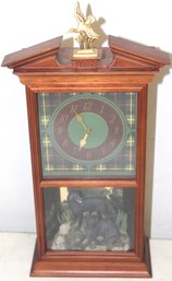 The Frankin Mint Sporting Companion Black Lab Clock By Migel Hemming