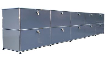 A Magnificent And Large Modern File Cabinet Or Storage Console By USM Haller