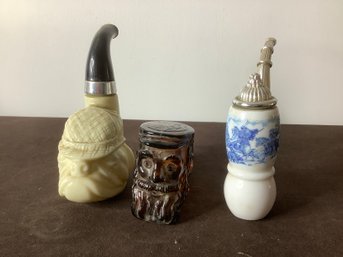 Mixed After Shave/cologne Pipe Bottles Lot