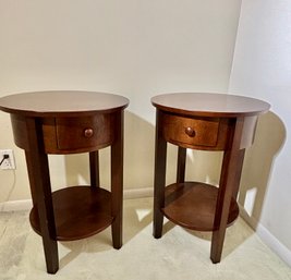 Pair Of Pottery Barn Julie Bedside Tables