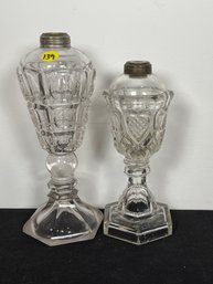 PAIR OF 19TH CENTURY WHALE OIL LAMPS