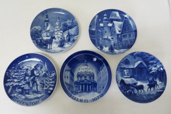 A Grouping Of Limited Edition German Christmas Plates