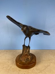 Wooden Hawk Figurine