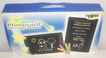 Neon Illuminated Message Board In Box