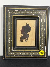 A 19TH CENTURY SILHOUETTE IN A PERIOD FRAME