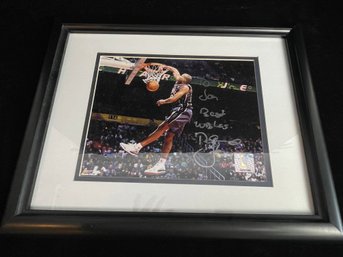 Richard Jefferson Signed Picture And Frame